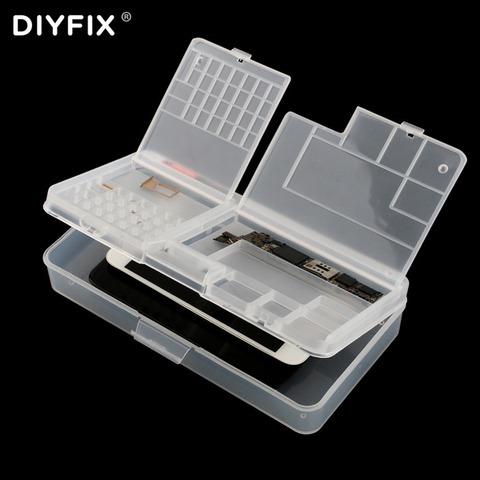 Multi-function Storage Box for iPhone LCD Screen Motherboard IC Chips Component Screws Organizer Container Cellphone Repair Tool ► Photo 1/6