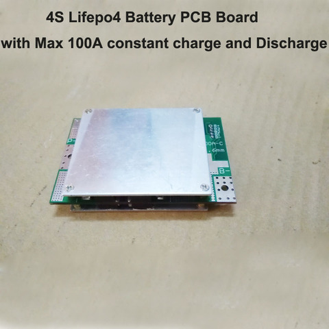 4S 12V or 15V &14.6V  Lifepo4  battery PCB with 100A charge and  discharge current suitable for 4S Lifepo4 18650 battery BMS ► Photo 1/3
