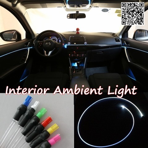 For FORD Fusion 2006-2016 Car Interior Ambient Light Panel illumination For Car Inside Tuning Cool Strip Light Optic Fiber Band ► Photo 1/4