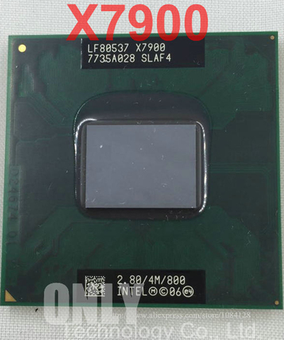 free shipping Laptop CPU X7900 2.8G/4M/800 SLAF4 Official version scrattered pieces CPU processor ► Photo 1/1