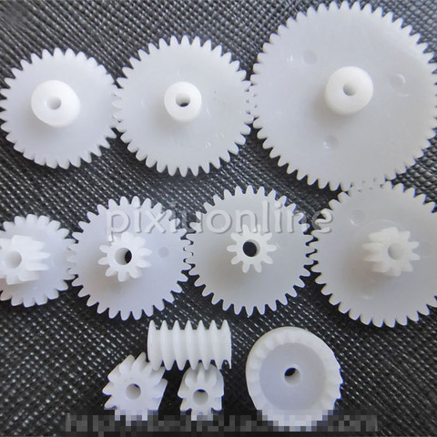 11pcs J255 Module 0.5 11 Different kinds of Gears include Worm Shaft Gear Crown Gear Double-deck Reduction Gear DIY Making ► Photo 1/1