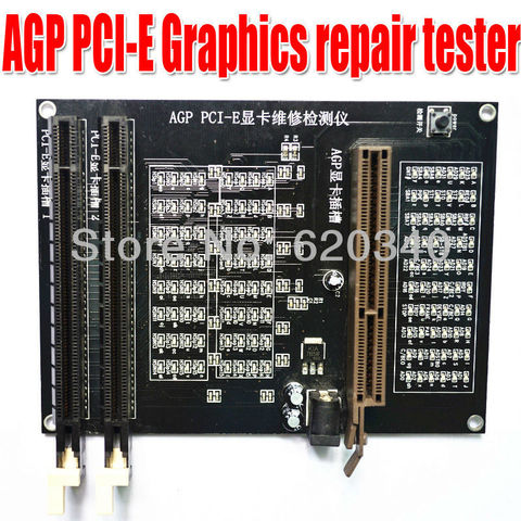 PC AGP PCI-E X16 Dual-use Socket tester Display Graphics Video Card Checker Tester Graphics card diagnostic tool ► Photo 1/6