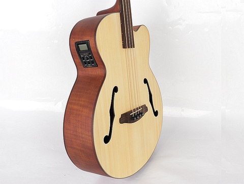 professional fretless 43 inch acoustic bass guitar with EQ ► Photo 1/6