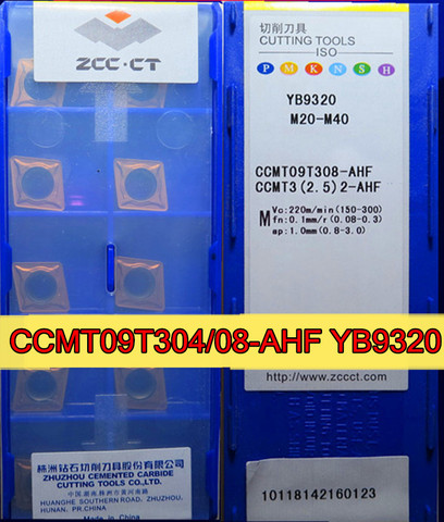 CCMT060204-AHF CCMT060208-AHF CCMT09T304-AHF CCMT09T308-AHF YB9320 Original carbide insert  Zcc.ct Processing: stainless steel ► Photo 1/1