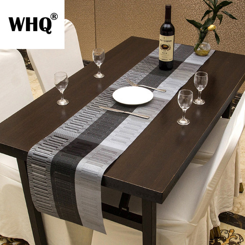 PVC Table Runner 30x180cm Modern Dining Table Mat Waterproof Non-slip Pad Placemat Geometric Home Decor Wedding camino de mesa ► Photo 1/6