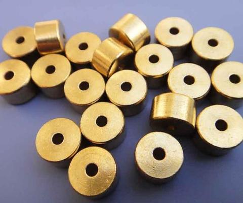 10PCS Mini Copper Gasket 8MM Diameter Brass Round Pillar Micro Shaft Bearing with 2mm Aperture for DIY Electric Model ► Photo 1/1