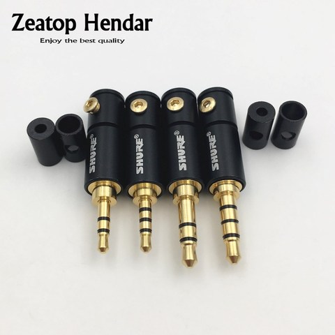2Pcs 2.5mm 3.5mm 3 / 4 Pole Stereo Male Jack 2.5 / 3.5 Audio Plug Connector DIY Solder Adapter for Shure 2mm 4mm 6mm Cable ► Photo 1/6