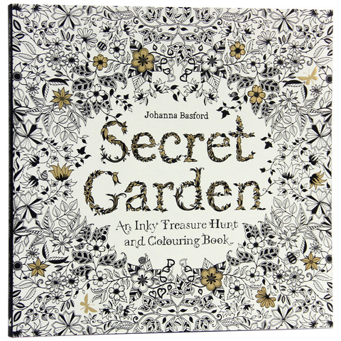 96 Pages English Secret Garden Coloring Books for Adults Kids Relieve Stress Kill Time Graffiti Painting Book Libros ► Photo 1/3