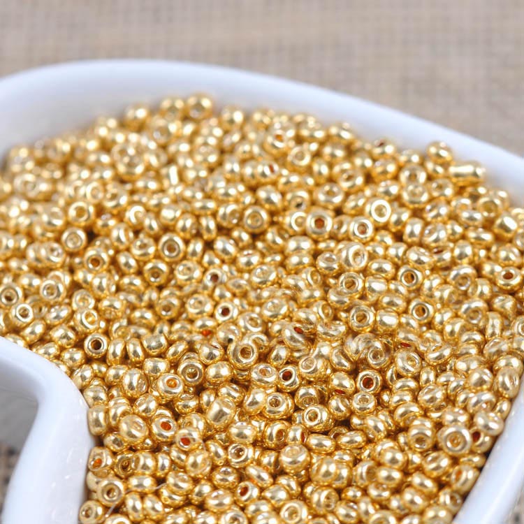 Set of 20 golden separator beads for jewelry creation