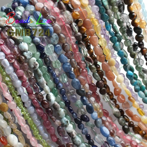 4-7MM Irregular Shape Freeform Natural Stone Bead Quartz Opal Agates Loose Spacer Beads For Jewelry Making DIY Bracelet 15Inches ► Photo 1/6