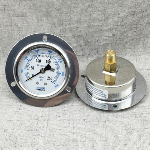 YE-60ZT axial belt edge Digital Pressure Gauge , micro pressure meter water column gas meter 15/150/250kg hydraulic with oil ► Photo 1/6