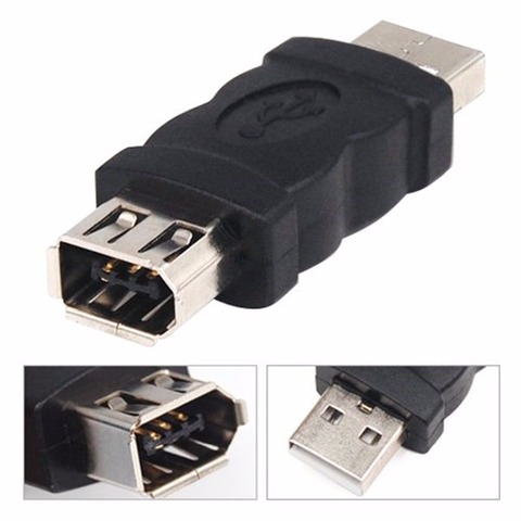 USB 2.0 A Male to Firewire IEEE 1394 6P Female Adaptor Converter Connector F/M ► Photo 1/2