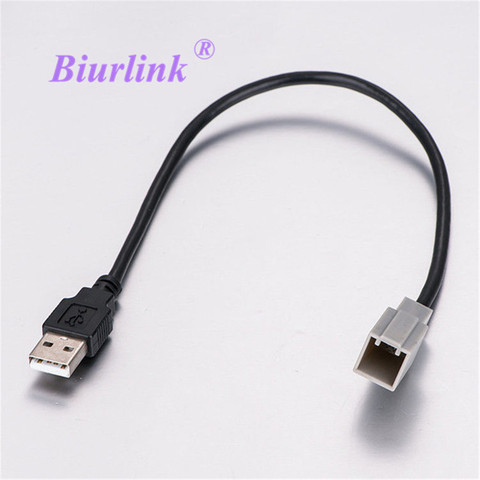Biurlink Car USB Line In Cable Adapter for Toyota Camry Reiz RAV4 Mazda ► Photo 1/3