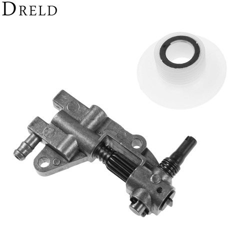 DRELD Drive Chainsaw Oil Pump with Gear Worm Set for Chainsaw 4500 5200 5800 45CC 52CC 58CC Chain Saw Parts Garden Tool Parts ► Photo 1/6