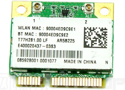 WTXUP for Atheros AR5B225 AR9485 150Mbps Half  Mini PCi Express WiFi Adapter with AR3012 Bluetooth 4.0 for Windows XP/7/8/Linux ► Photo 1/1