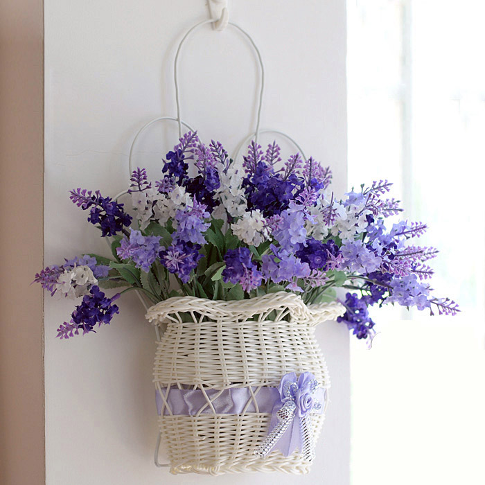 Artificial Pale Lavender Hanging basket 