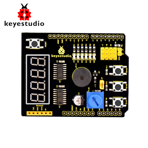 Free Shipping !Keyestudio Multi-Purpose Shield V2 W/Gift Box for Arduino UNO R3  DIY Project ► Photo 1/6