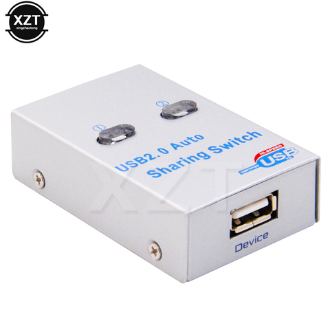  High Quality USB 2.0 hub USB splitter Auto Sharing Switch Computer Peripherals For 2 PC Computer Printer For Office Home Use ► Photo 1/5