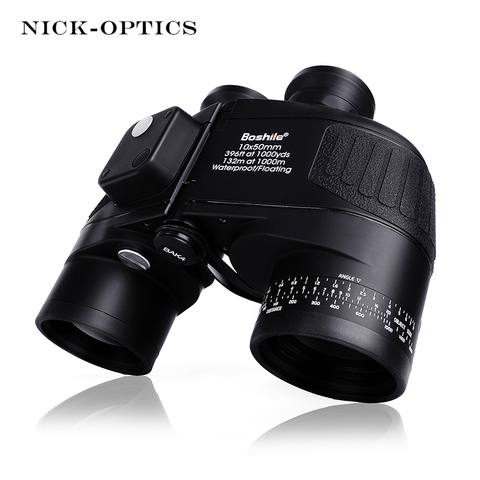 Boshile Military Binoculars 10X50 Rangefinder &Compass Telescope Binocular lll Night vision HD Powerful Binoculars For Hunting ► Photo 1/6