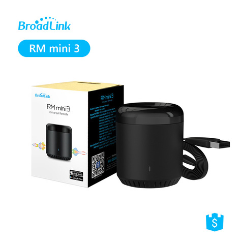 Broadlink RM RM Mini 3 Remote Control for Smart Home Solution WiFi IR Remote support Google Home and Alexa ► Photo 1/6