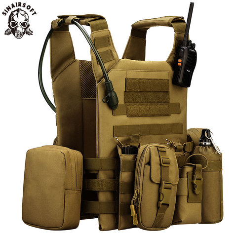 Tactical Vests JPC Vest Molle Airsoft Nylon Military Gear Pouches Adjustable Hunting CS Amphibious Army Shooting Vest Paintball ► Photo 1/6