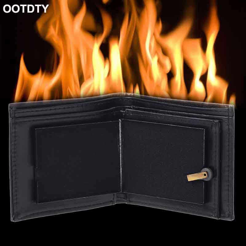 Magic Trick Flame Fire Wallet Leather Magician Stage Perform Street CLop ShoHFUK 