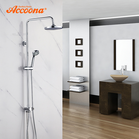 Accoona Shower Faucets Bath Shower Set Brass Wall Mounted Rain Shower Hand Mini Body Shower Faucet Set For Bathroom A8397 ► Photo 1/6