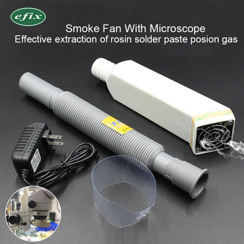 Microscope Exhaust fan smoke Rosin soldering oil gas fume absorber Fume extractor For Mobile Phone Mortherboard Repair ► Photo 1/6