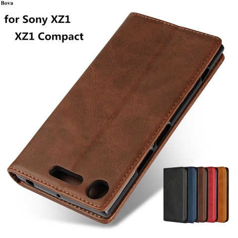 Leather case For Sony Xperia XZ1 / XZ1 Compact 4.6