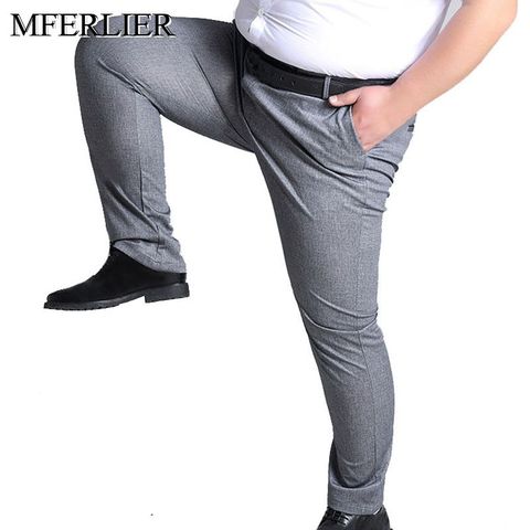 MFERLIER Spring Summer men pants 5XL 6XL 7XL 8XL 9XL 10XL waist 138cm Plus size elastic weight 145kg large size pants men ► Photo 1/6