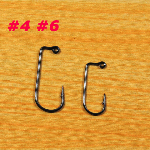 [100PCS/LOT] Aberdeen Offset Jig Hook High Carbon Steel 90 Degree Shank Bent Saltwater Jig Hooks  4 6 ► Photo 1/4