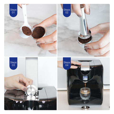 Compatible with LAVAZZA Blue capsule coffee machine Reusable stainless steel coffee capsule ► Photo 1/1