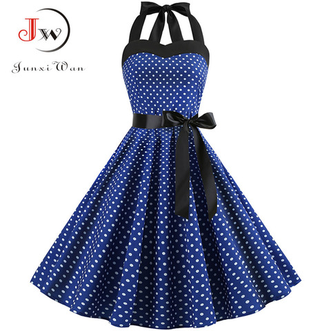 Sexy Halter Party Dress Retro Polka Dot Hepburn Vintage 50s 60s Pin Up Rockabilly Dresses Robe Plus Size Elegant Midi Dress - Price history & Review | AliExpress Seller - Tomorrow Store | Alitools.io Sexy Halter Party Dress Retro Polka Dot Hepburn Vintage 50s 60s Pin Up Rockabilly Dresses Robe Plus Size Elegant Midi Dress - Price history & Review | AliExpress Seller - Tomorrow Store | Alitools.io