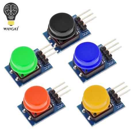 5PCS 12X12MM Big key module WAVGAT Big button module Light touch switch module with hat High level output for arduino ► Photo 1/6