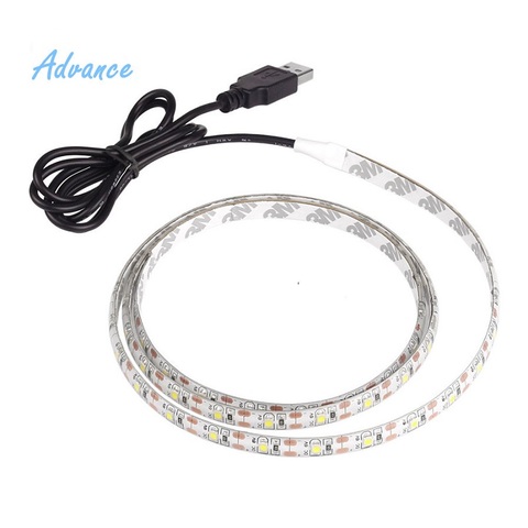 5M USB LED Strip Light 5V 3528 1 Meter 5 Meter Warm Cool White Pink Green Blue Red SMD Ribbon Ceiling Cabinet Light waterproof ► Photo 1/6