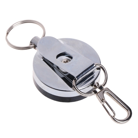 Fishing Zinger Retractor Key Ring Reel Holder Retractable Steel Cable Accessory ► Photo 1/6