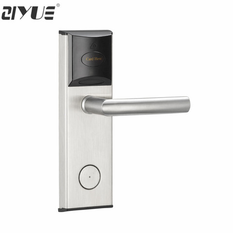 Stainless steel Smart Keyless Digital Electronic RFID Card Reader Hotel RF Door Locks for  System Free Software ET1002RF ► Photo 1/1