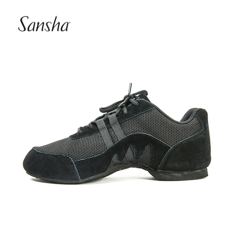 Sansha  Mesh Upper Black Dance Sneakers Salsa Jazz Modern Indoor Practice Dancing Shoes V933M ► Photo 1/5