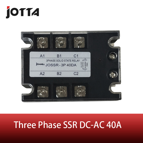 40A DC control AC three phase Solid state relay SSR ac three ► Photo 1/4