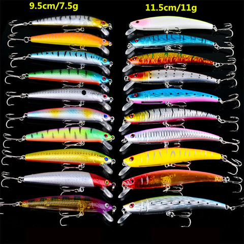 New Arrival 2016 20pcs/lot fishing lure Mixed 2 models or 20 color Minnow lure fishing tackle Crank Lures Mix fishing bait ► Photo 1/3