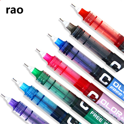 High quality 7Colour Big Capacity Ink Gel Pen Student School Office Stationery Fine Roller Ball Pen New ► Photo 1/6