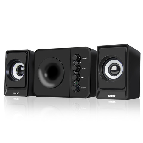 SADA D-205 2.1 Computer Speaker with Subwoofer - Best for Music, Movies, Multimedia PC and Gaming Systems ► Photo 1/5