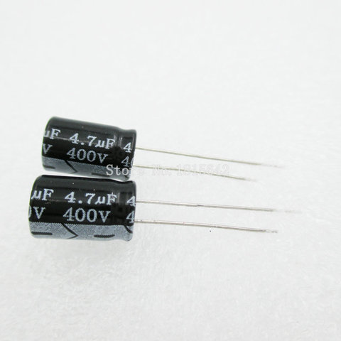 20PCS/LOT Aluminum electrolytic capacitor 4.7uF 400V 8*12 Electrolytic Capacitor 400v 4.7uf ► Photo 1/1