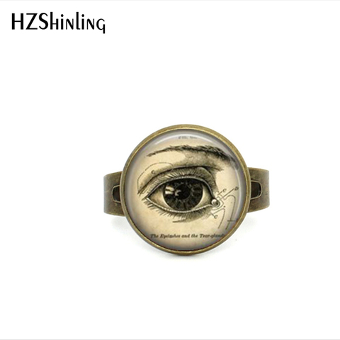 2017 New Style Anatomical Eye Ring Correct Eye Adjustable Rings Vintage Medical Illustration Science Biology Jewelry Gifts Men ► Photo 1/6
