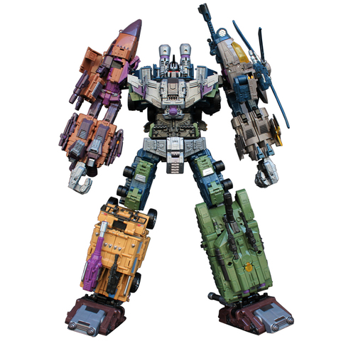 JinBao 5 in 1 Bruticus Transformation Toy Oversize 43CM Cool Anime Action Figure Robot Car Military Tank Model Toys Gifts ► Photo 1/6