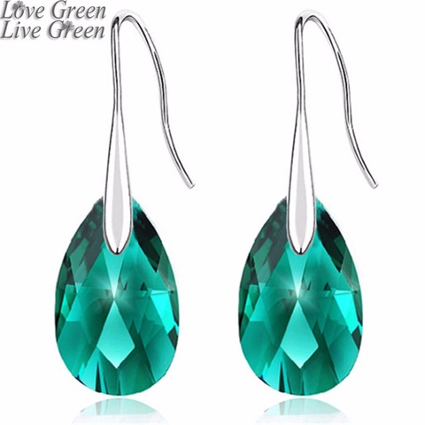 2022 queen girl birthday gifts brand wedding austrian crystal 18KGP sweet tear water Drop Earrings fashion Jewelry women 80335 ► Photo 1/6