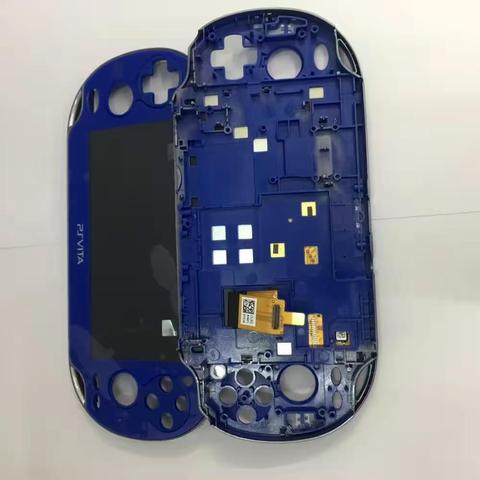 Blaca BLUE and White original new wifh frame for ps vita psvita psv 1 1000 100x lcd display with touch screen digital assembled ► Photo 1/3