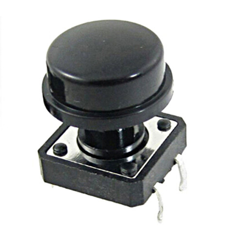 10pcs 4 Pin Tactile Push Button Switch  With Cap Momentary Tact Switch 12x12x12mm ► Photo 1/6