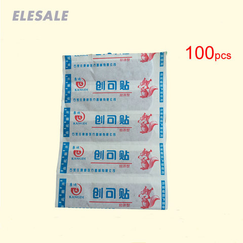 100 Pcs Medical Anti-bacteria Curative Wound Adhesive Paste Band Aid Bandage Sitcker For First Aid Kit And Emergnecy Kit ► Photo 1/6