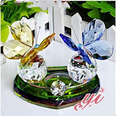 2022 crystal butterfly, creative crystal crafts, exquisite wedding gifts, home desktop decoration ► Photo 1/6